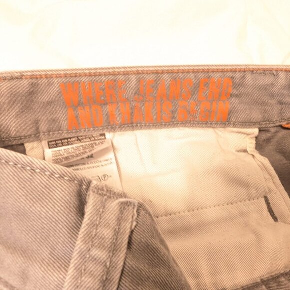 Dockers Alpha Khaki Straight Fit Men’s Pants Gray 36x32 100% Cotton - Picture 5 of 7